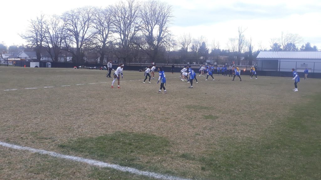 Long Island flag football. Valley Stream defeats Roslyn. 