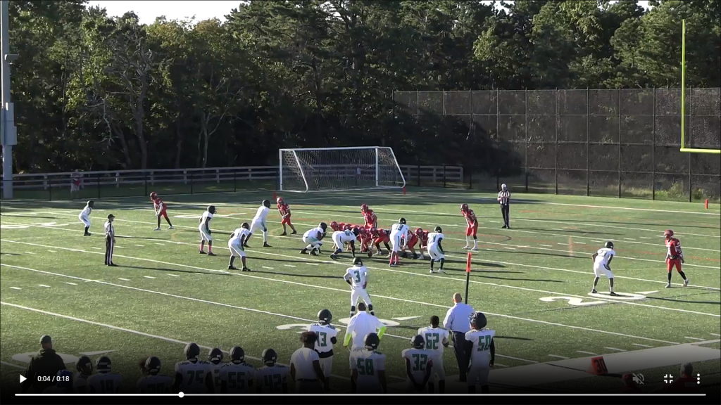 Wyandanch vs. Center Moriches. Long Island football training. Harrison Sports Academy. Cover 2-10